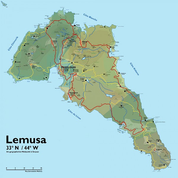 Karte von Lemusa, Bild Samuel Herzog